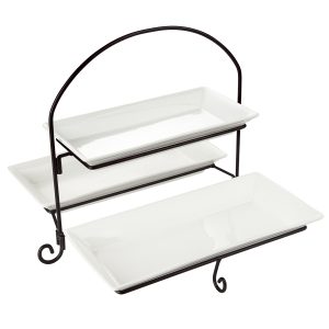 2TierRECTPlateW/Stnd14.5"10.5"