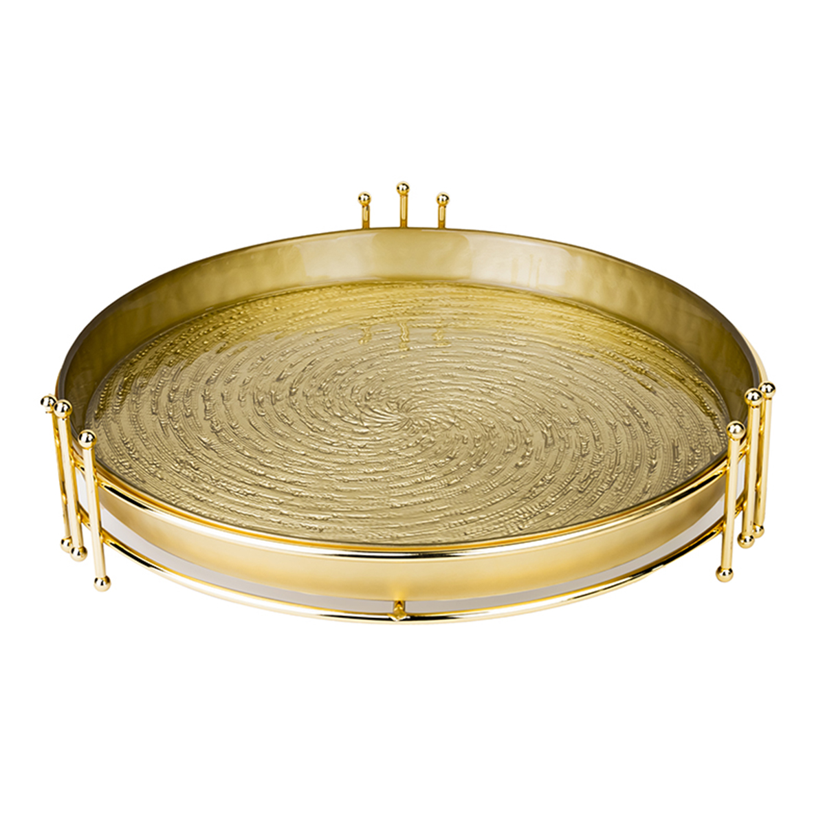 Wilma Round Tray Gold 33Cm - Image 2