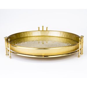 Wilma Round Tray Gold 33Cm