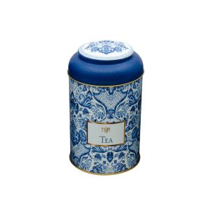 Cuisine Art Azulejos Tea Round Box, 105X150 Mm, Domed Cover, 1.4 Liter