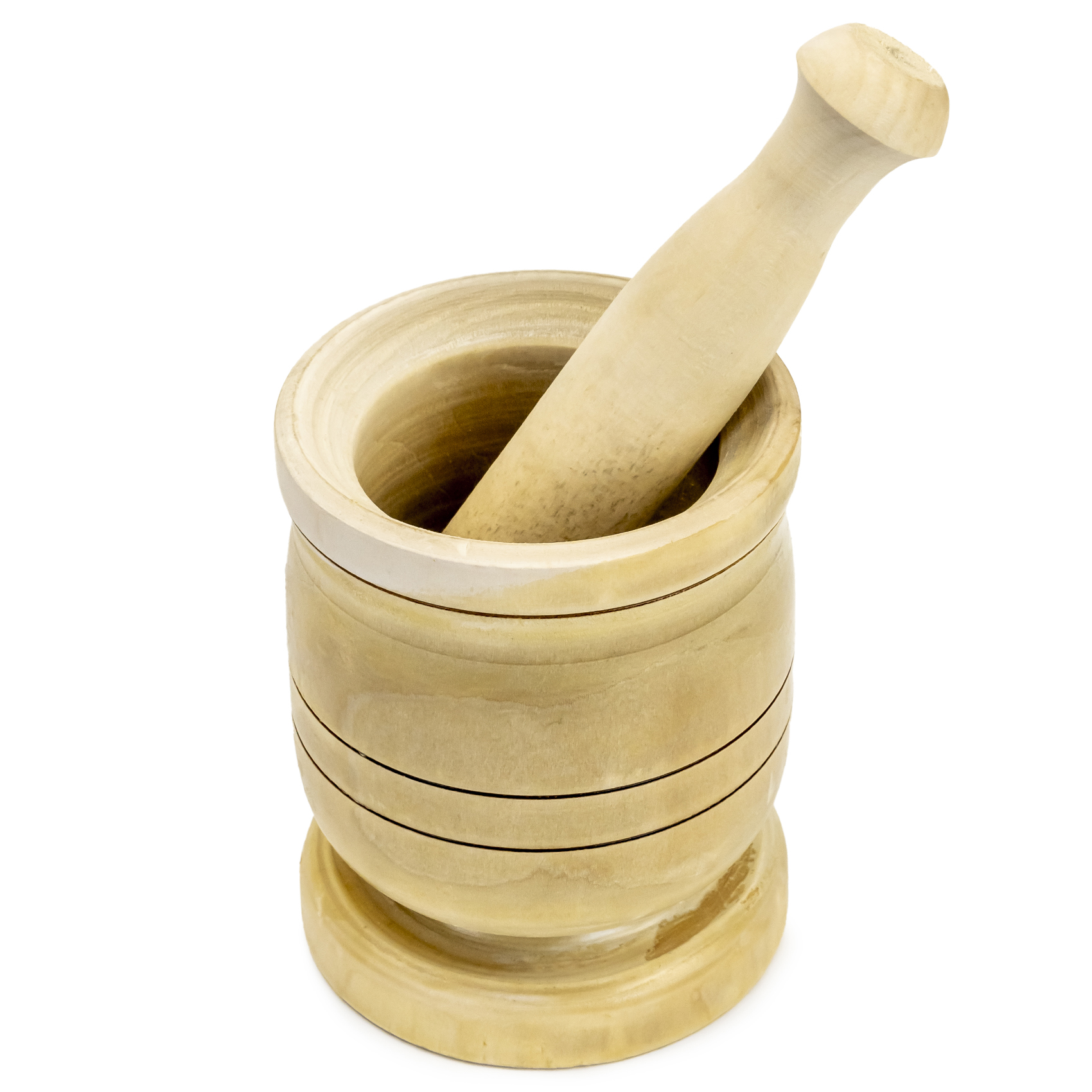 Wooden Mortar Set 15X12Cm - Image 2