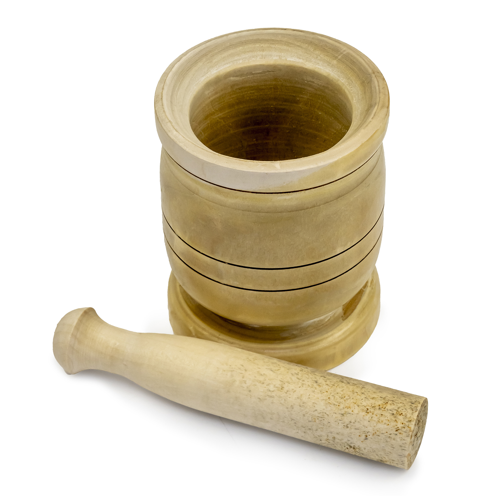 Wooden Mortar Set 15X12Cm - Image 3