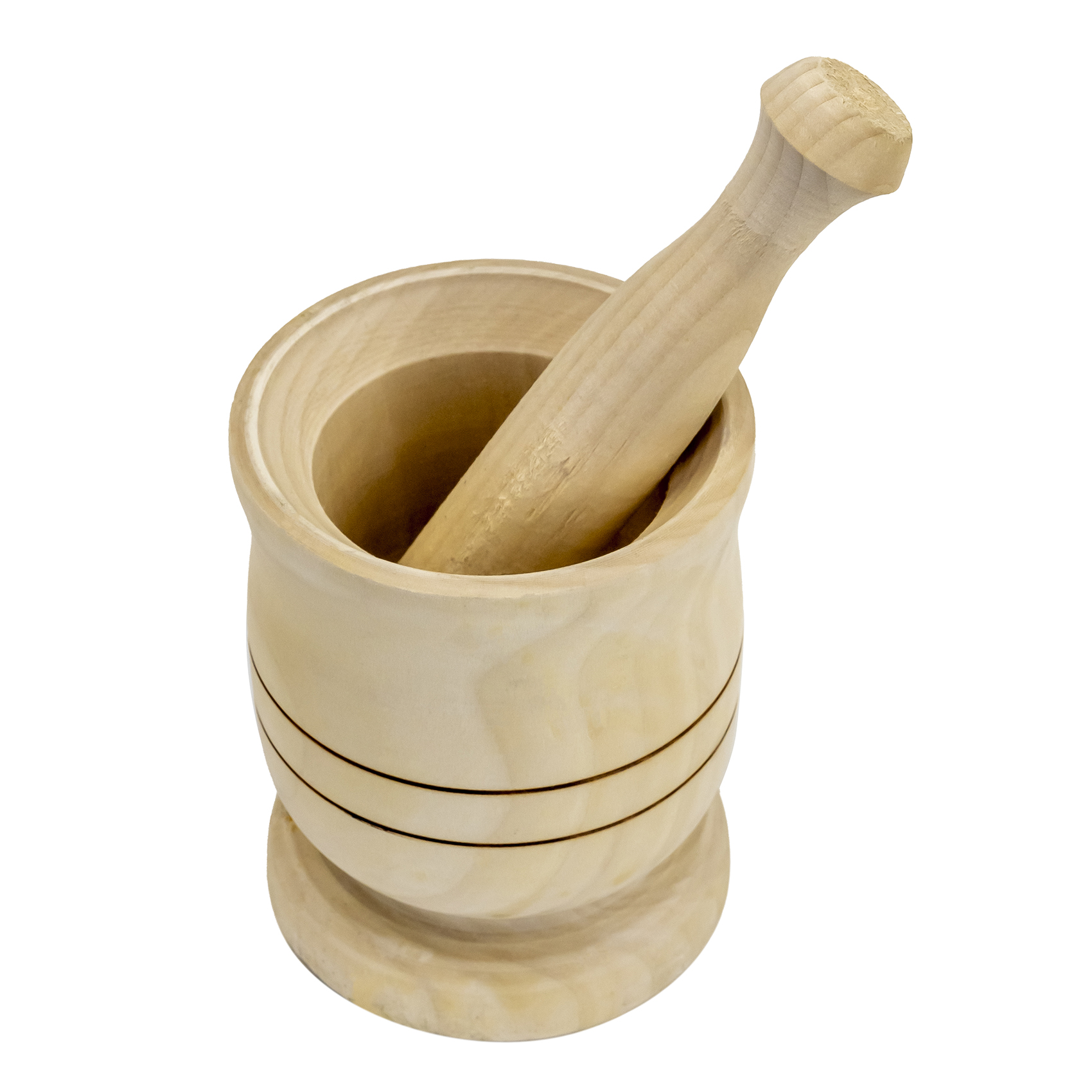 Wooden Mortar Set 12X8Cm - Image 2