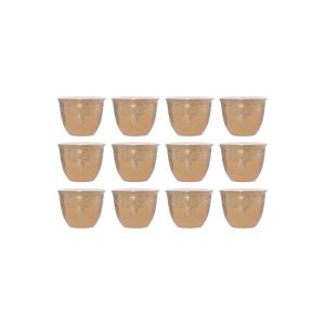 12 Pcs Cawa Cup-Gold-8412