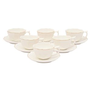 Tea Cup &Saucer 90cc CRWN