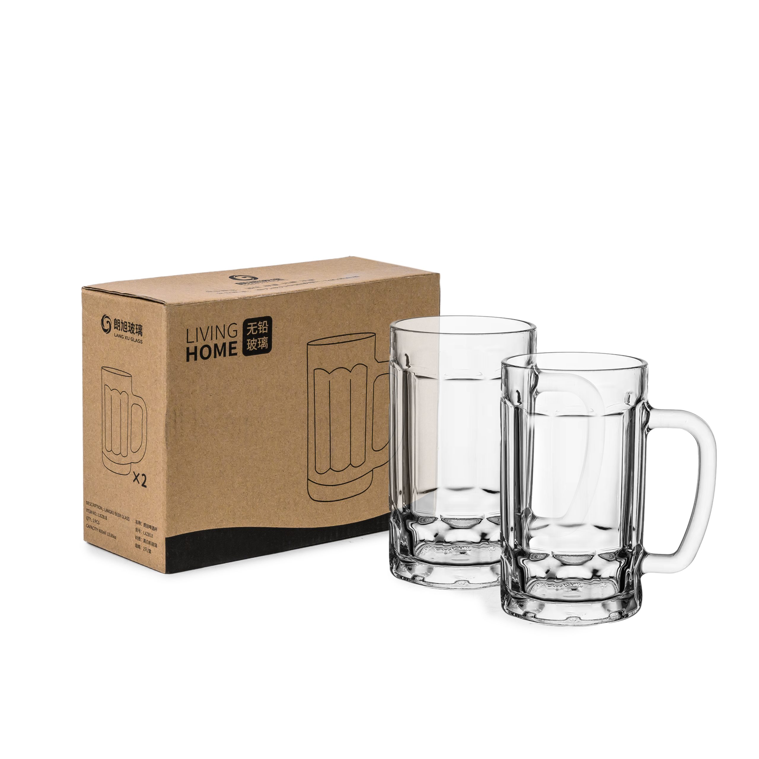 Beer Glass 400Ml 1Pc (LXZB18) - Image 2
