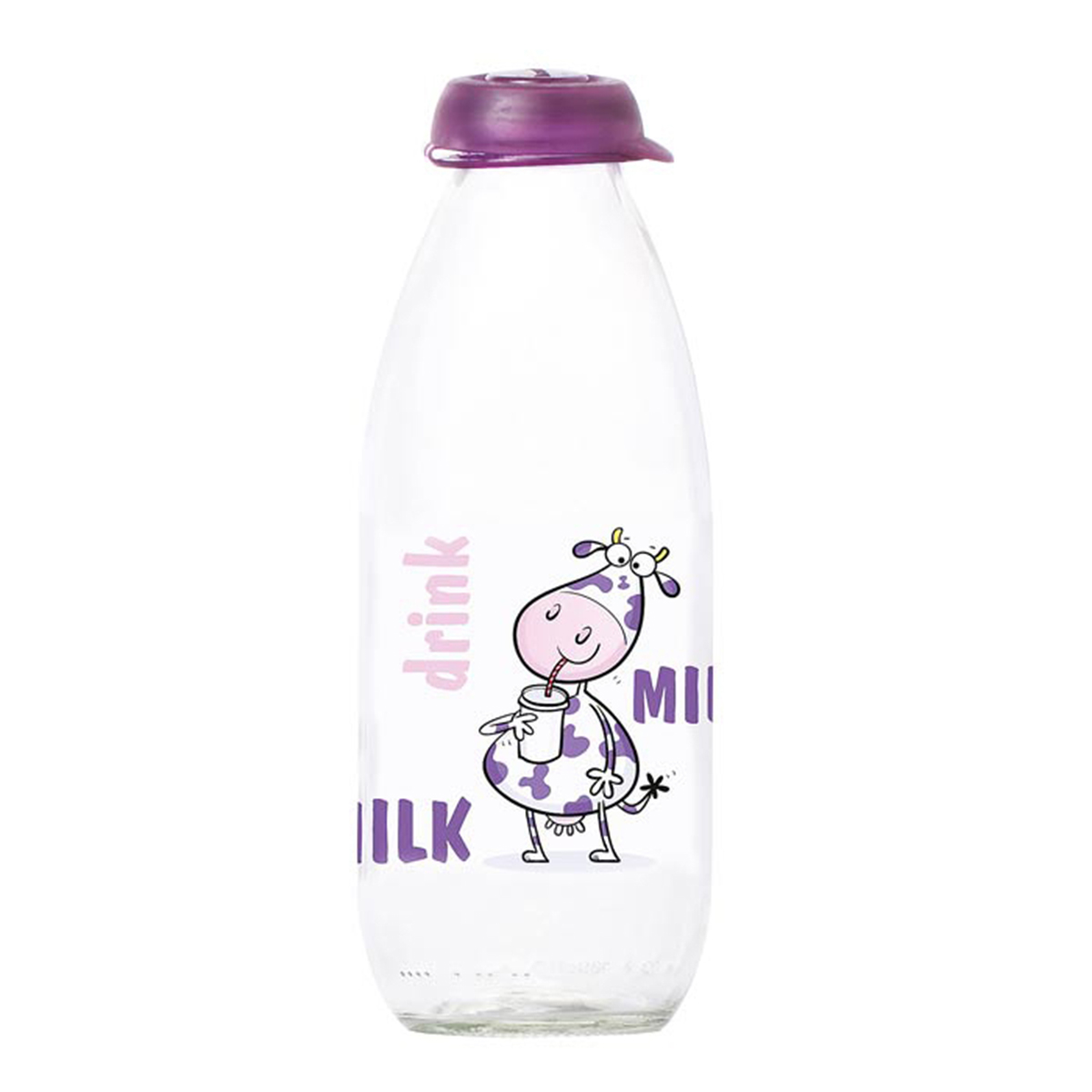 Herevin-1 Ltr Decorated Milk Bottle-111704