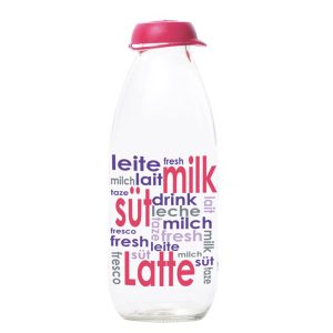 Herevin-1 Ltr Decorated Milk Bottle
