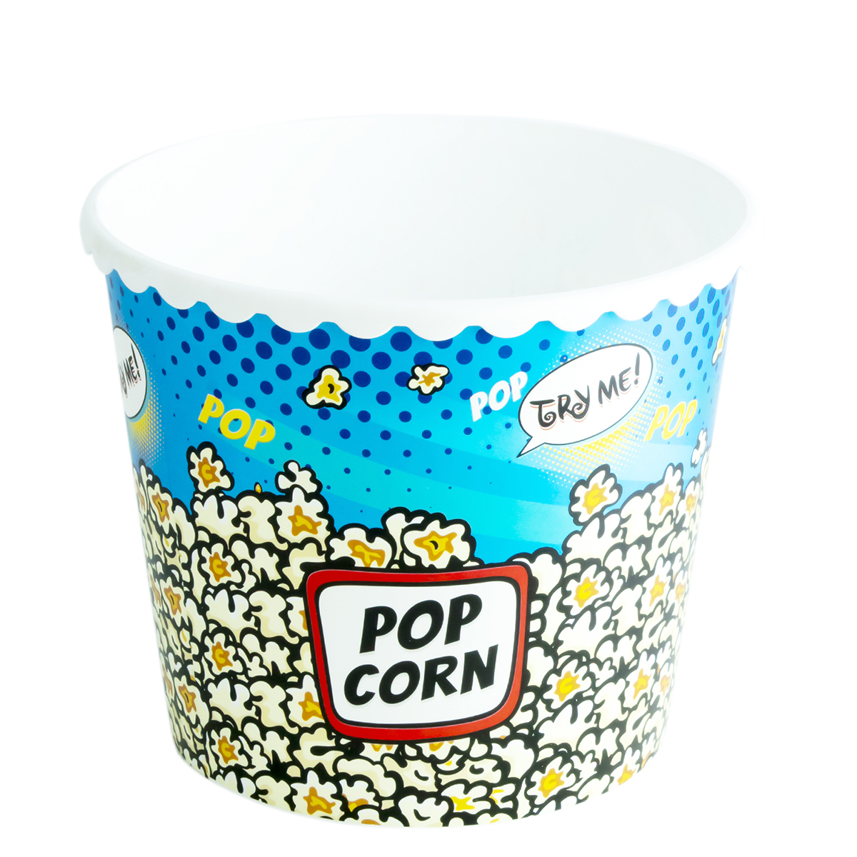 Herevin Popcorn and Chips Bowl, 2.3 Liter, Blue
