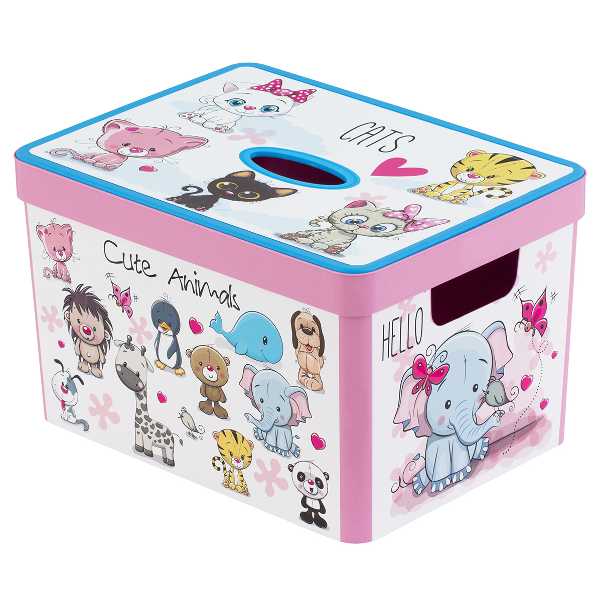 HEREVIN STORAGEBOX 38X28X23CM -PINK