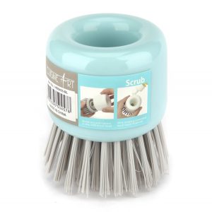 SCRUBER W/LIQUID DISP 7CM BLUE