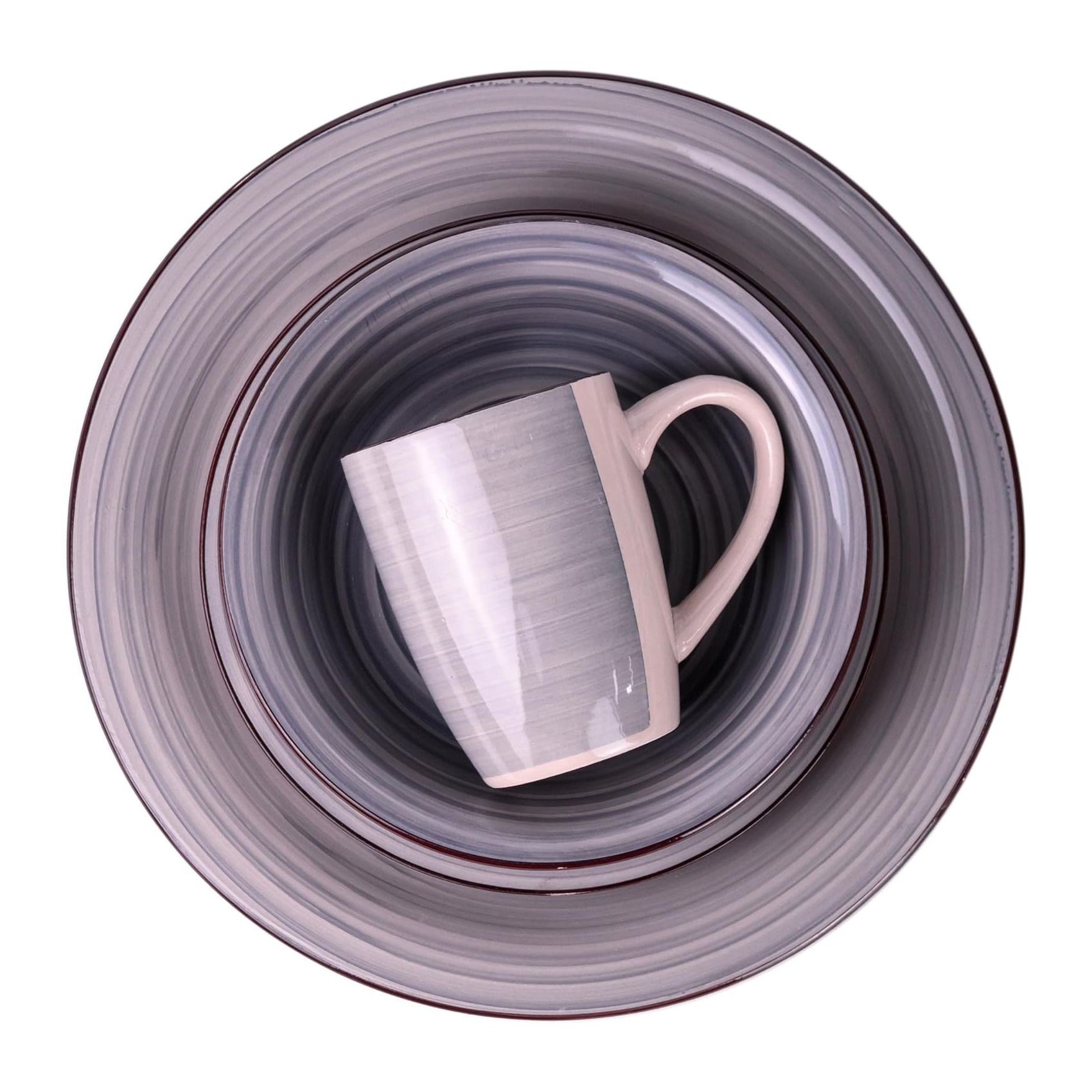 Cosmic 16Pcs Dinner Set Dusky Grey - Image 2