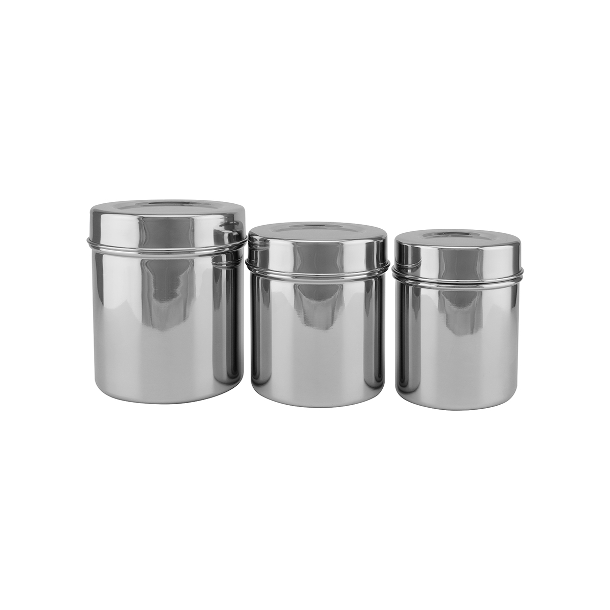 Chef Inox Canister Set, 3 Pieces (7.5 Liter, 8.5 Liter, 9.5 Liter) - Image 3