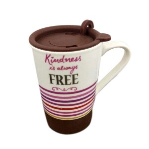 Shallow Mug W/Lid Kindness 0.35L