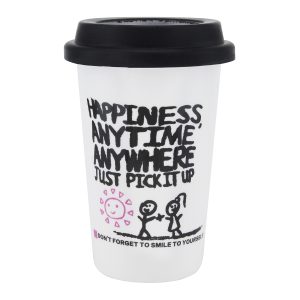 Single Wall Mug W/Silicon Lid-JZ18062-2