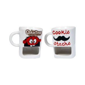 Mug W/Cookie Hldr-Stache 7803