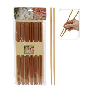 Chopsticks Bamboo 24Cm 2Ass