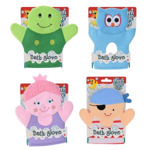 Bath Sponge Polyester 4Ass