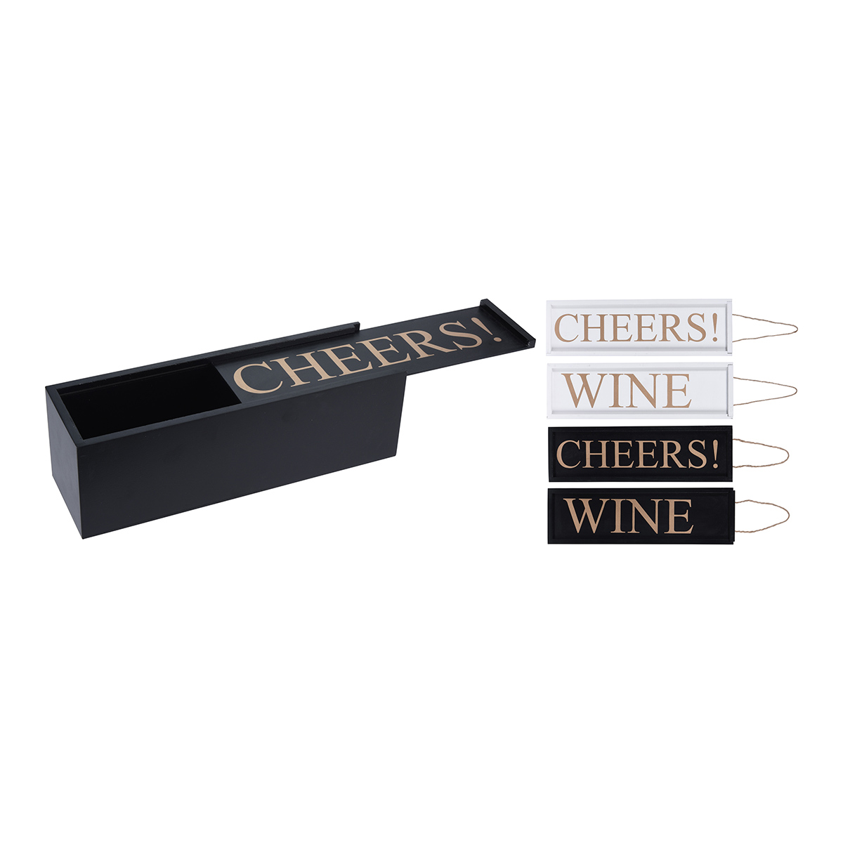Wine Box Wood 4ass Designs-K-NB1401000