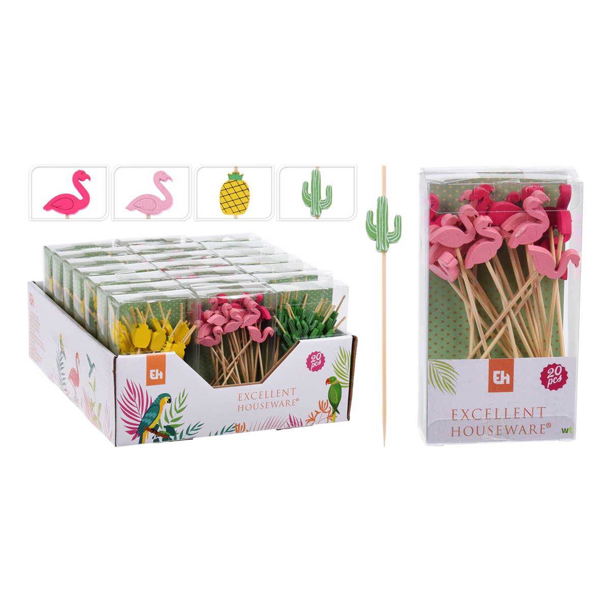 COCKTAIL STICK 20PCS 3ASS-CY4653230