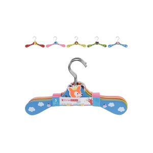 CLOTHES HANGER WOOD KIDS 5PCS-KH1000060