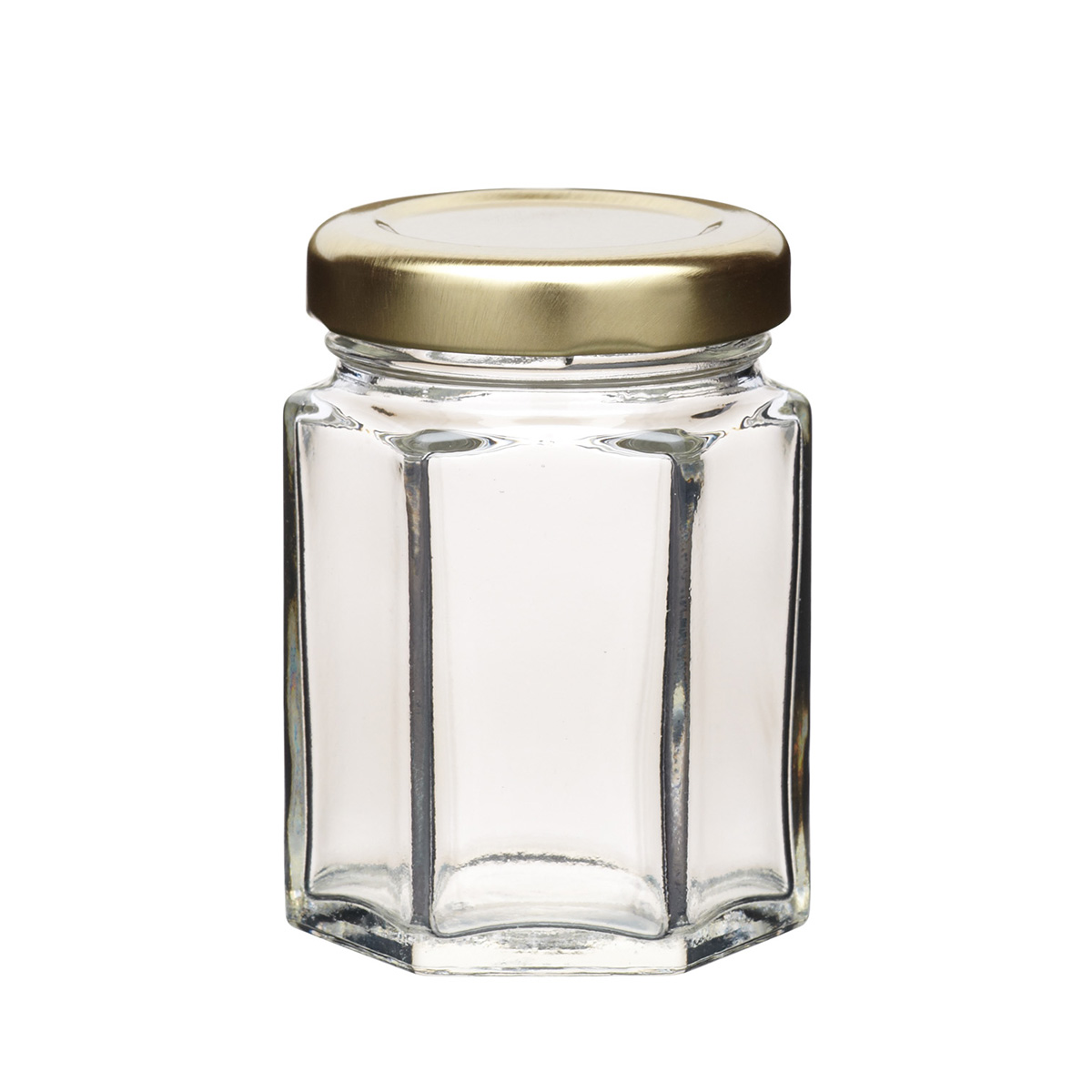 Home Made Hexagonal Jar - 55ml (1.9oz, Labelled