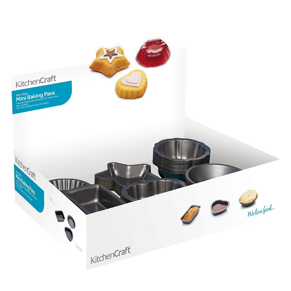 KitchenCraft Non-Stick Bakeware, Mixed Display of Seventy-Two - Image 2