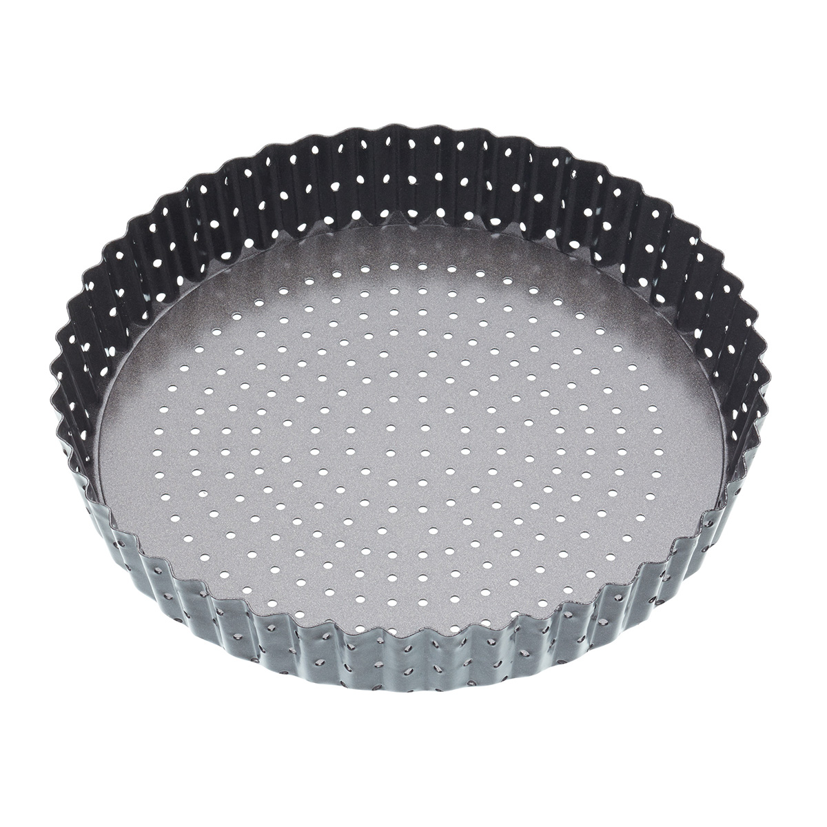 MasterClass Crusty Bake Fluted Round Flan/Quiche Tin, 25x3cm, Sleeved