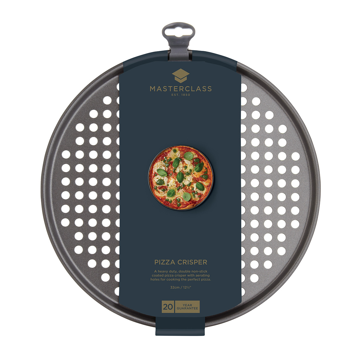MasterClass Non-Stick Pizza Crisper Round 32cm, Sleeved - Image 3