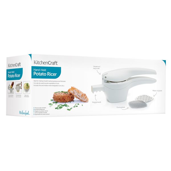 KitchenCraft Plastic Ricer with Two Discs, Display Boxed – Bright Line ...