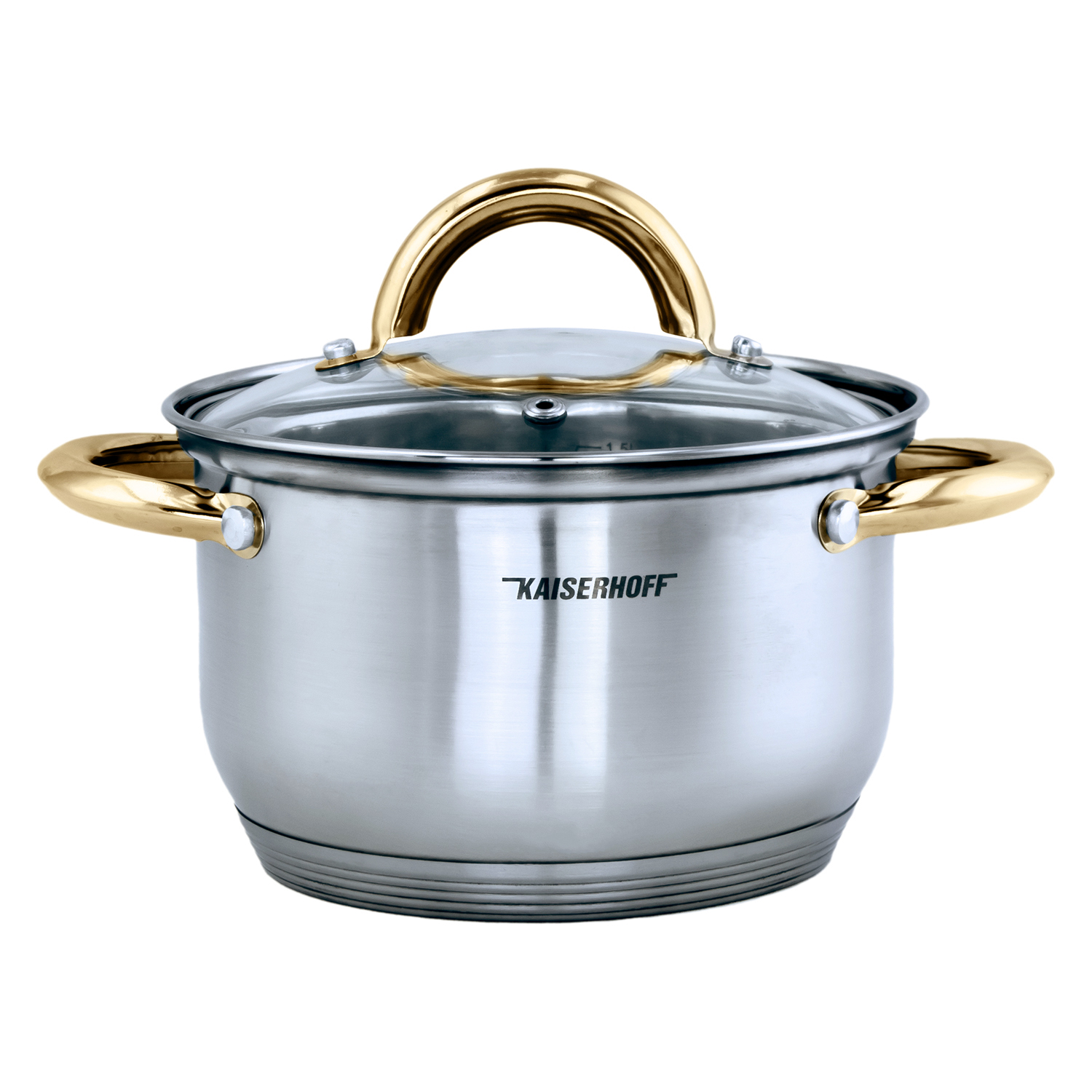 KSHF 12 Pcs S/S Cookware Set Gold - Image 6