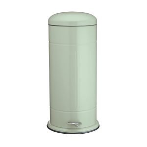 Living Nostalgia 30 Litre Pedal Bin  English Sage  Labelled)