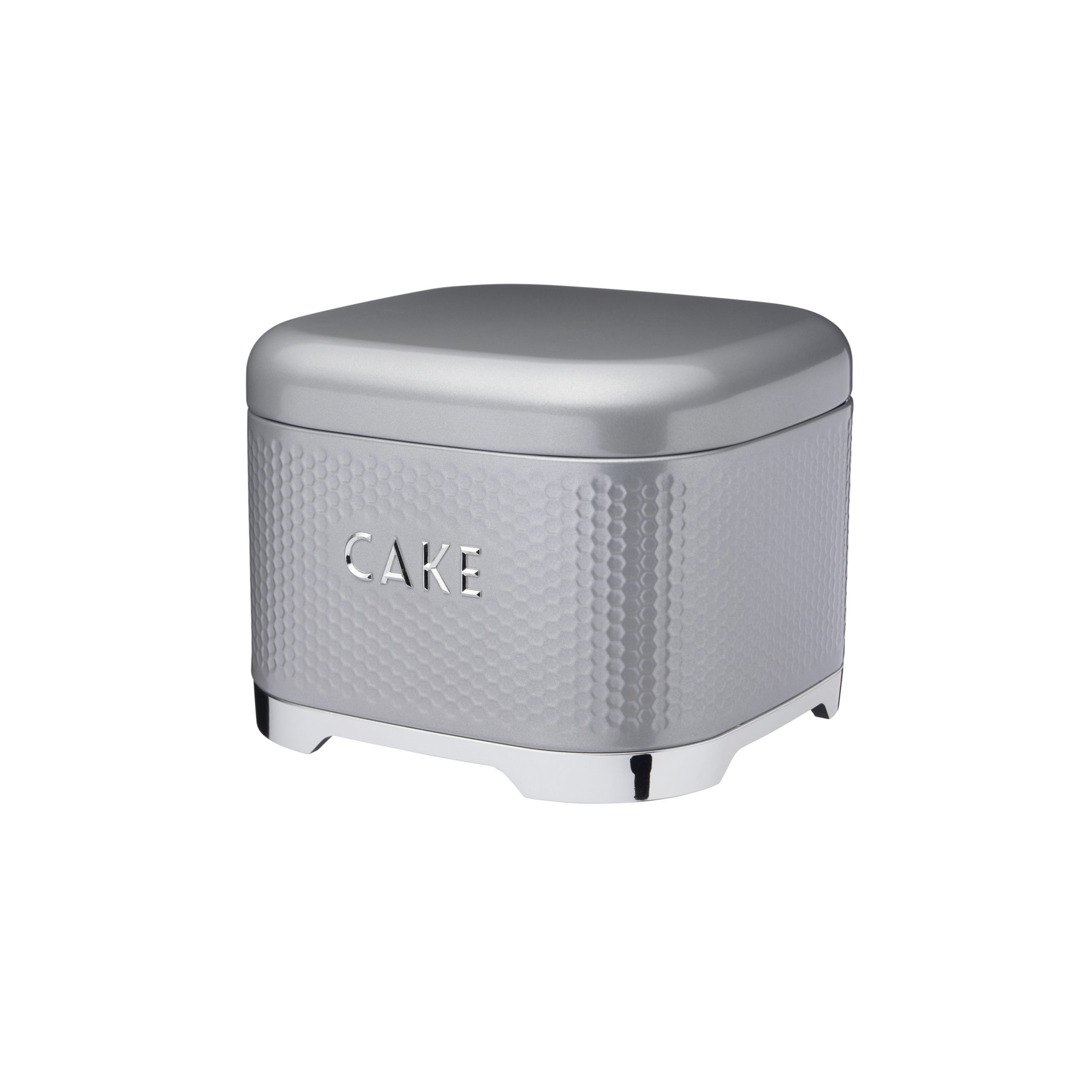 KitchenCraft Lovello Cake Tin, Shadow Grey, 26x26x19cm, Gift Tagged