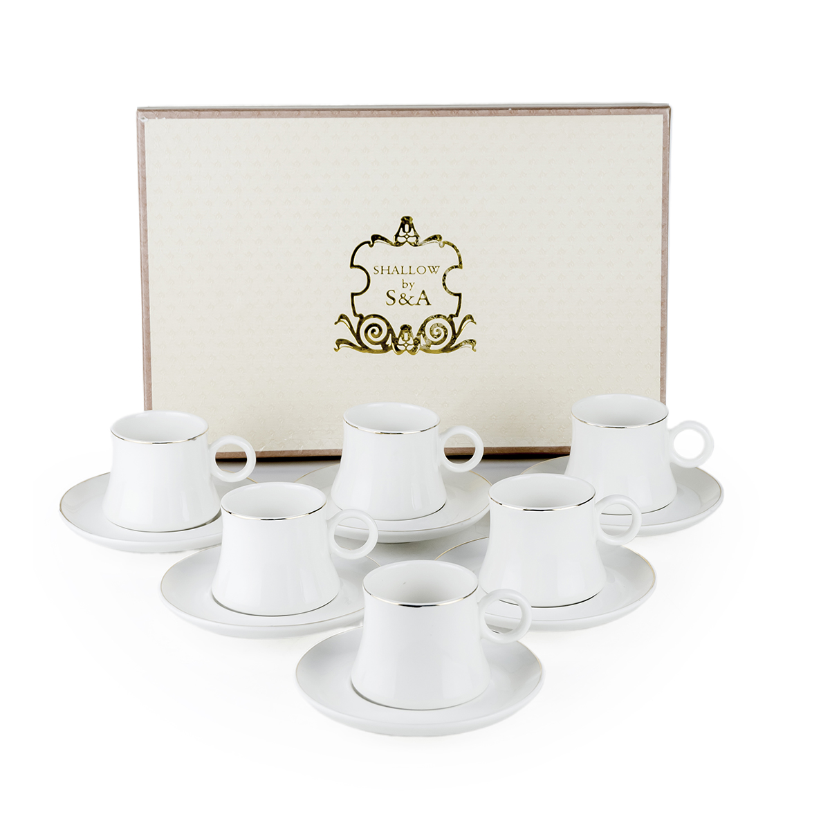 6Pcs 90Cc Coffee Cup Set