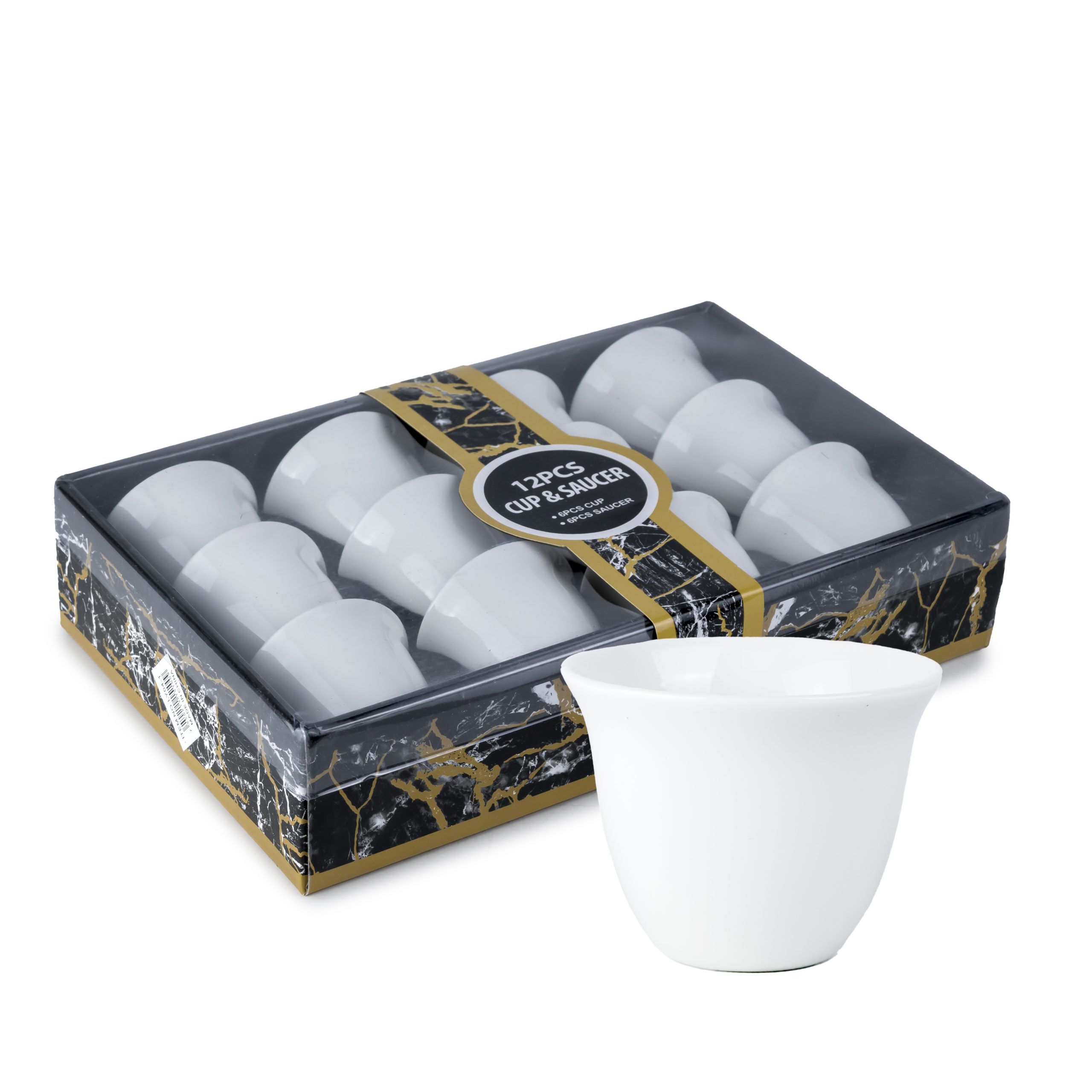 12Pcs 80Cc Cawa Set White