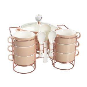 15PcsServing set in Rose Gold)
