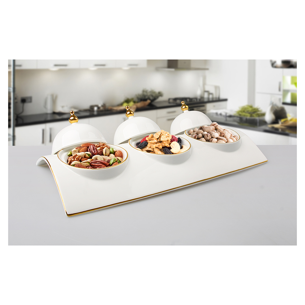 Onemore Serving Set in Gold (36.3 cm) - Image 2