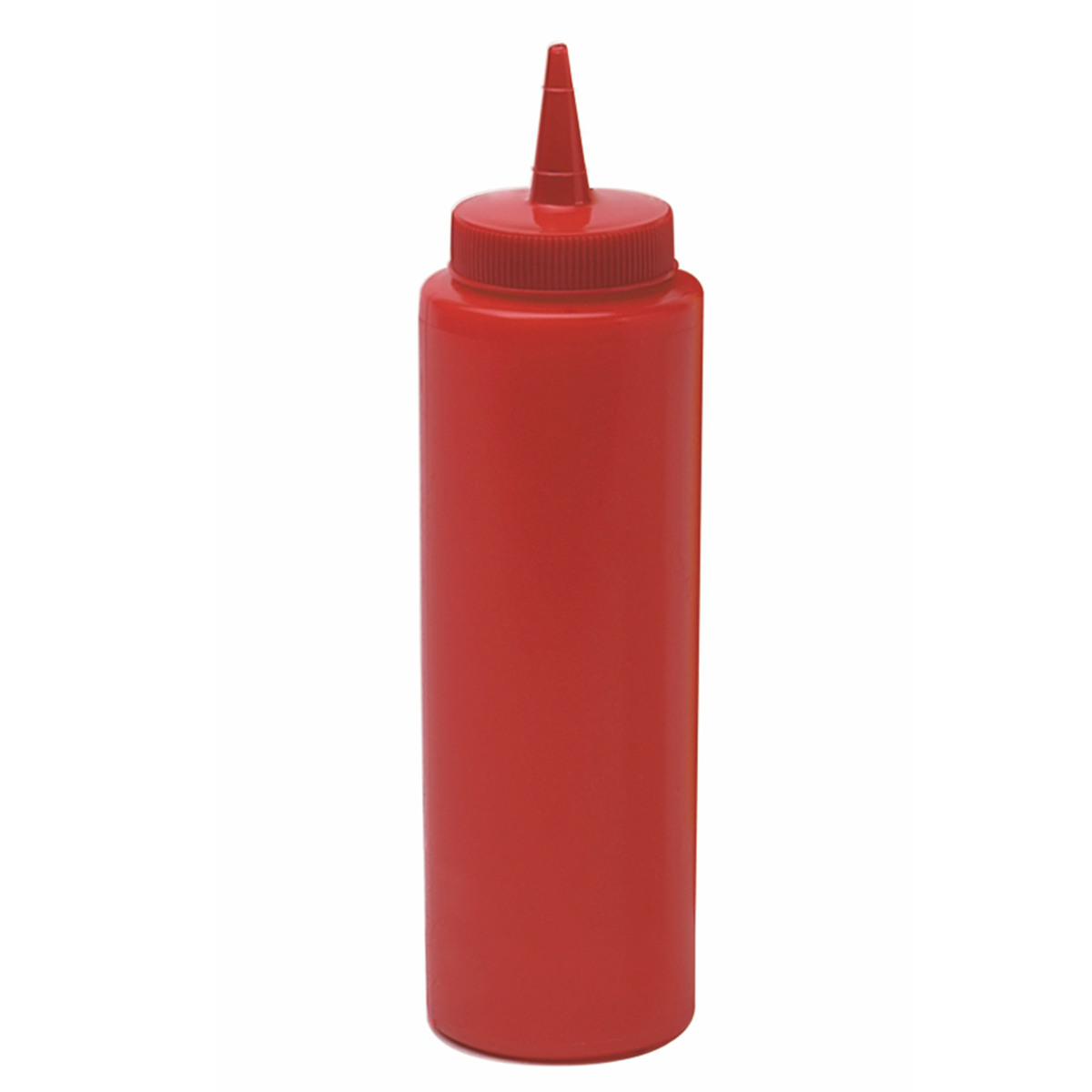 Sauce Bottle PE, 12 OZ Red)