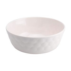 Moda Cucina Mel Hammered Bowl, 18cm (White)