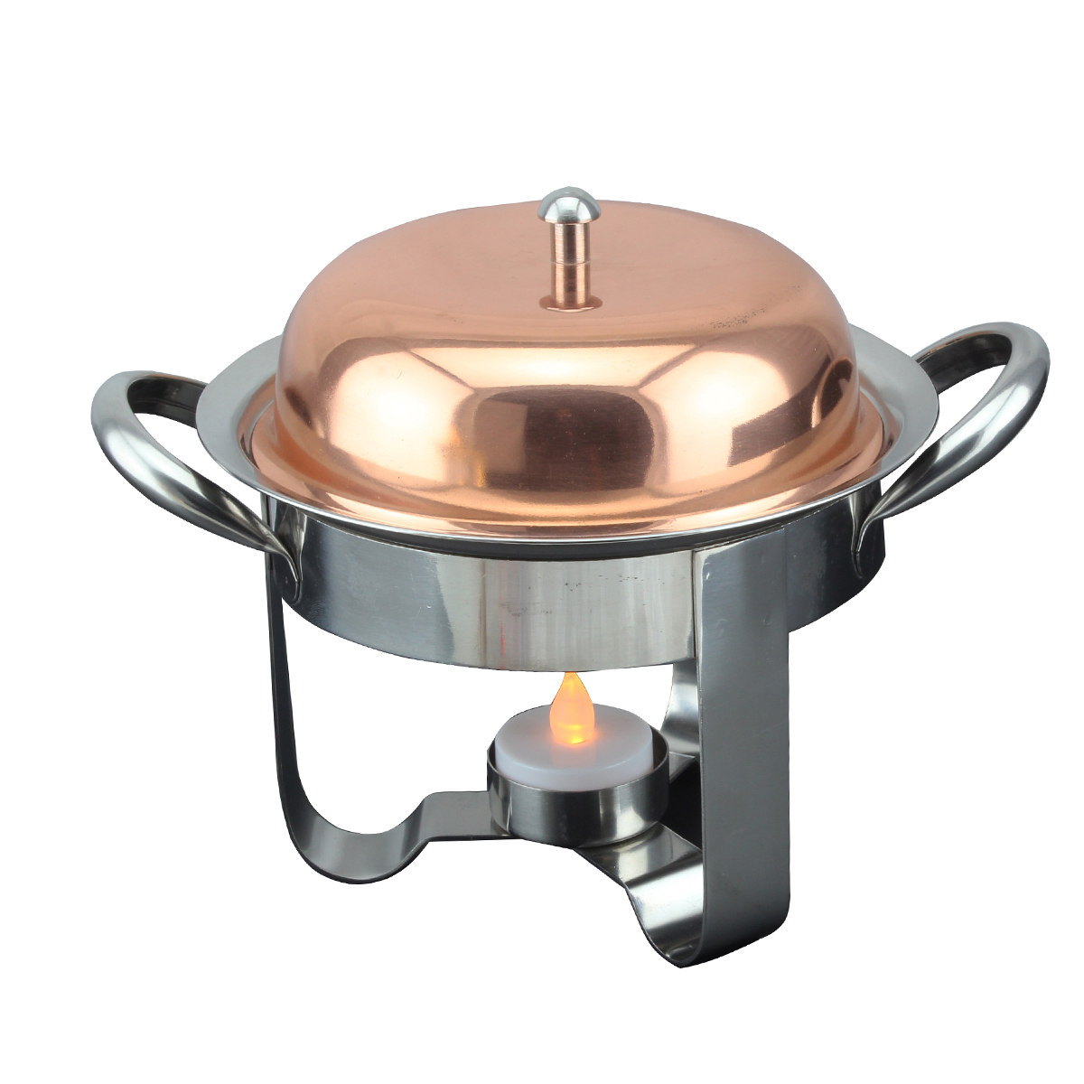 RND ChaffingDish-6"W/Coppr-532