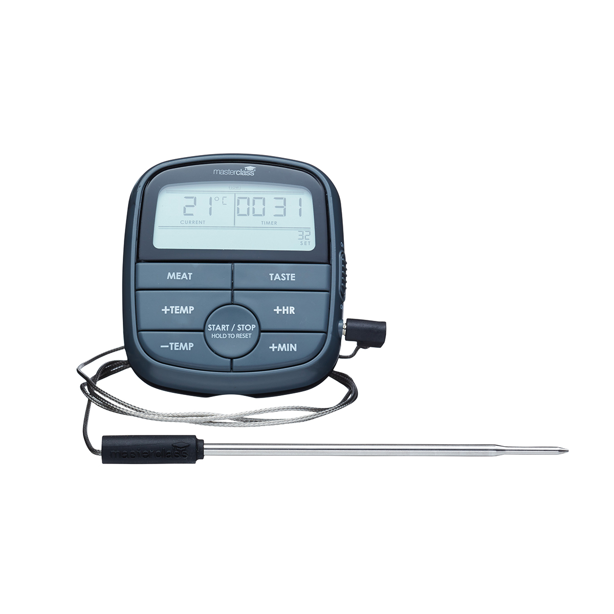 MasterClass Cooks Thermometer and Timer, Blister Packed