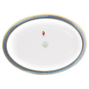 Oval Serving Platter Large Majestic Blue 36 Cm