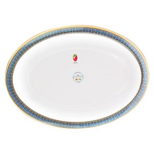 Oval Serving Platter Extra Large Majestic Blue 41 Cm