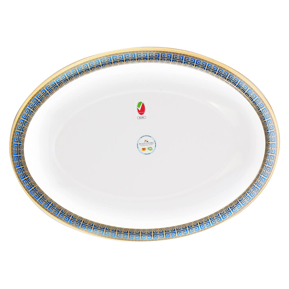 Oval Serving Platter Extra Large Majestic Blue 41 Cm