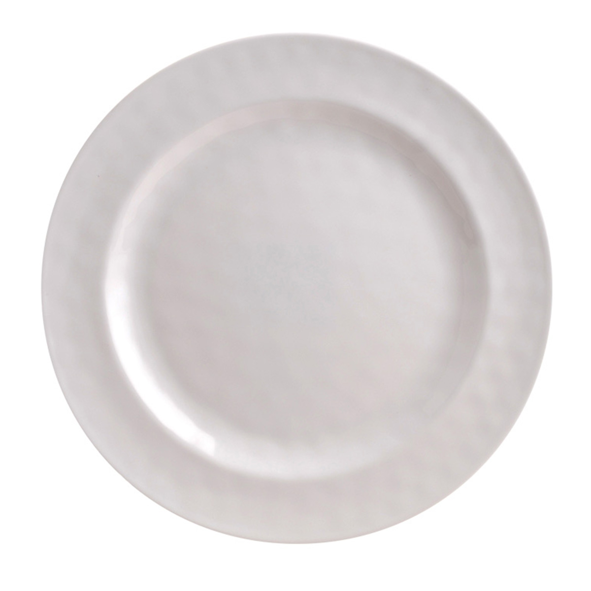 Melamine Hammered Pl Wh 20Cm