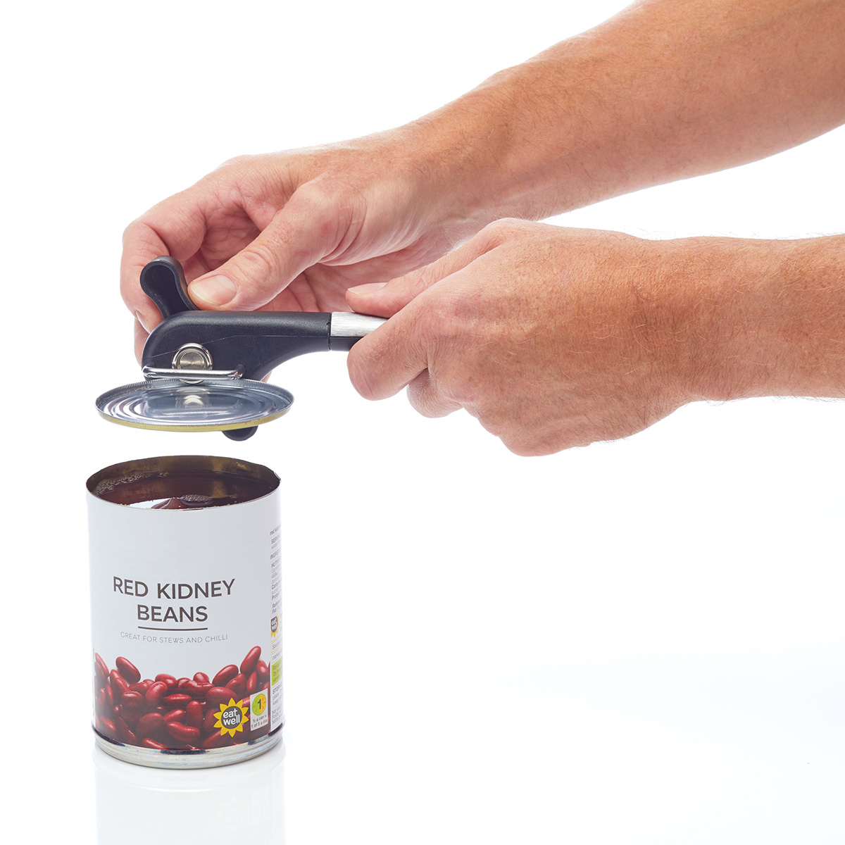 MasterClass Stainless Steel Safe Cut Can Opener, Carded - Image 2