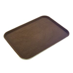 Non-Slip Tray Rect. Brown 18X26"