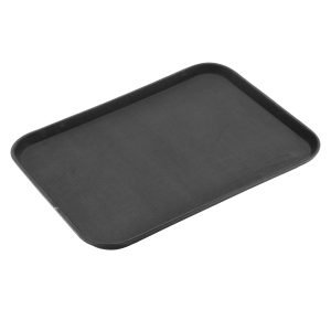 Non-Slip Tray Rect. Black 18x26"