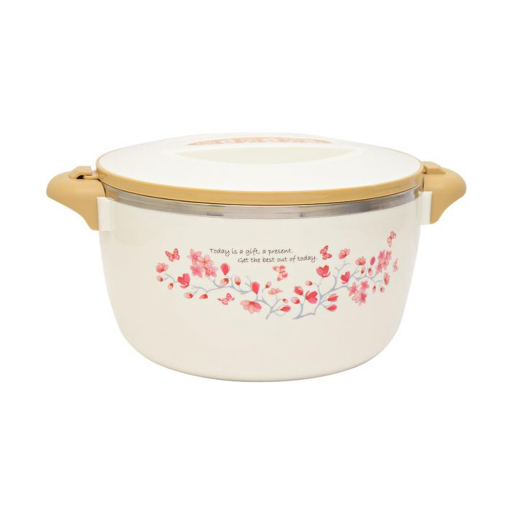 Springs Stainless Steel Hot Pot with Flower Design, 16cm