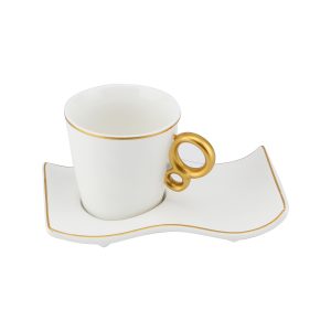 90cc 6 Cups & 6 Saucers-WH